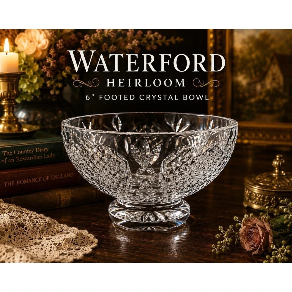 Waterford Heirloom Footed Crystal Bowl 6